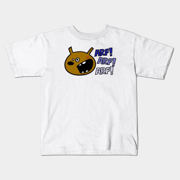 Angry little Dog Kids T-Shirt by schlag.art